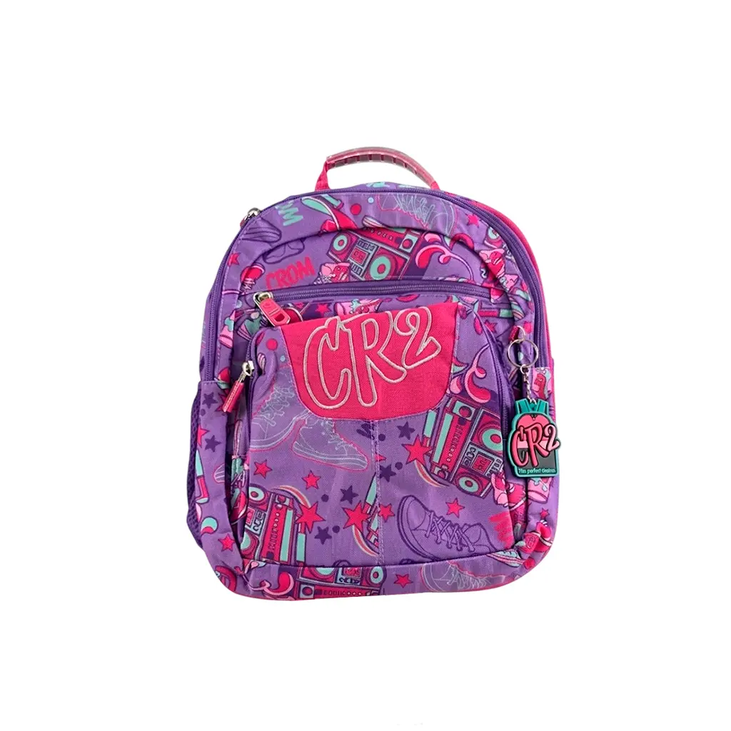 Mochila estampada para niña 14" Crom