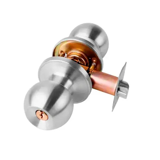 Cerradura pomo acero inoxidable satinado Tolsen
