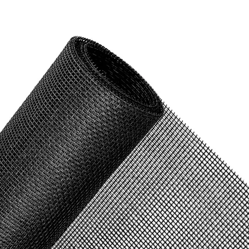 Malla mosquitera de fibra de vidrio 1.20 x 30 metros negro Trical