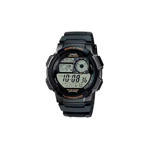 Reloj digital para caballero World Time negro Casio