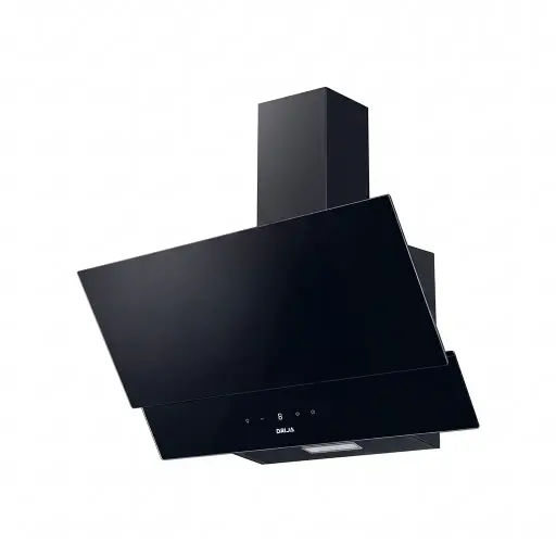 Campana Rectangulo 90 cm negra Drija