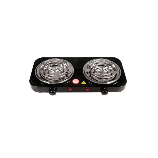 Cocinita electrica 2 hornillas 2000W negro Fortunne