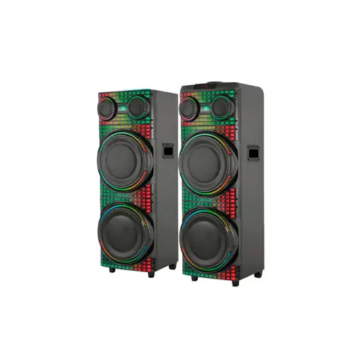 Corneta 12" Subwoofer karaoke LED amplificado 200W Sankey