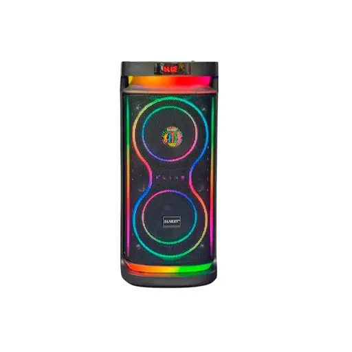 Corneta recargable 6.5" 40W con microfono y control Sankey