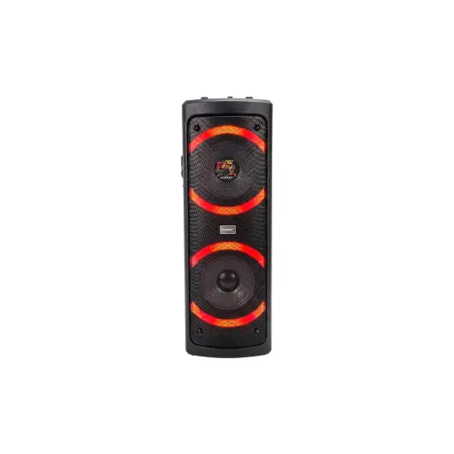 Corneta recargable 8" 84W con microfono y control Sankey