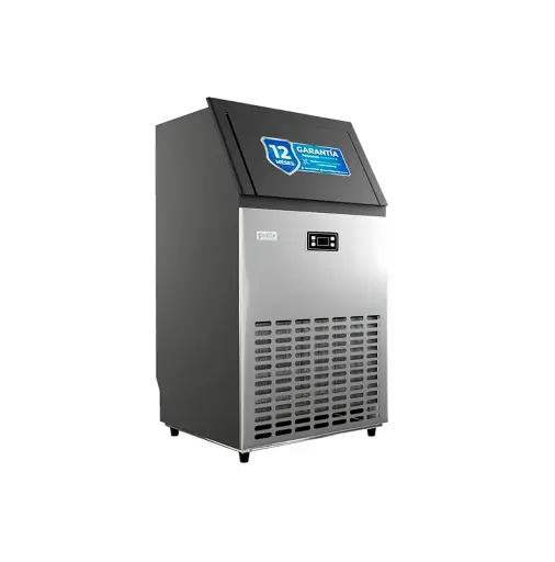 Fabricador de hielo comercial de 60 kilos negro/acero inoxidable OFC-60SB Omega Electronics