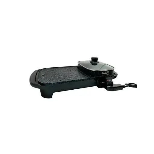 Plancha electrica multifuncional 2 en 1 con olla 1200W RAF