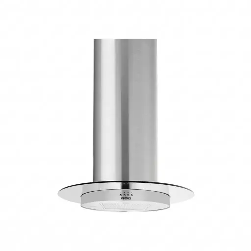 Campana Isla Halo 90 cm acero Vetrux