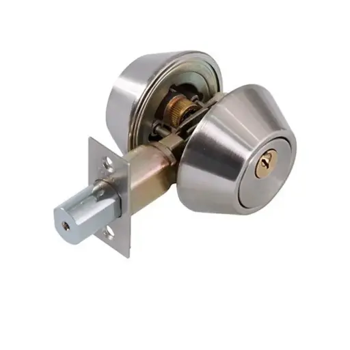 Cerrojo llave/llave Acero brillante cilindro de bronce CER0113 Run