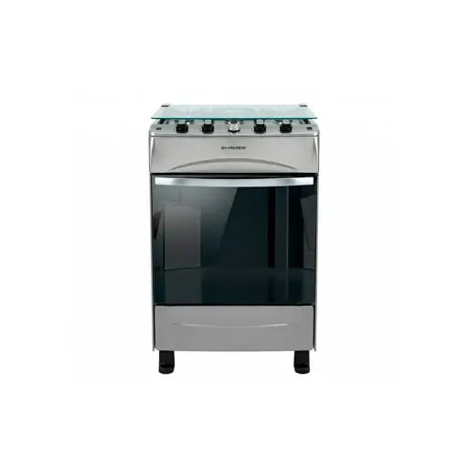 Cocina a gas 24" de piso 4h c/horno acero inoxidable Premier