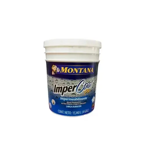 Pintura Impercoat Plus Impermeabilizante Ext Clase A Montana Plus Blanco
