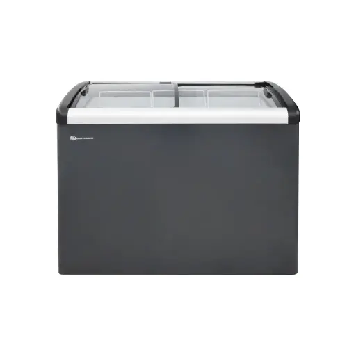 Congelador exhibidor hrztl 283 litros gris int/blanco Sj Electronics